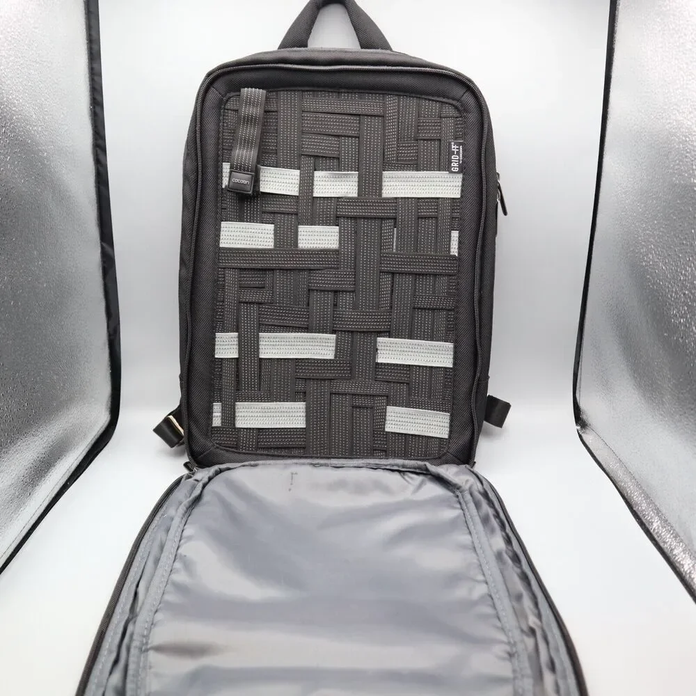 Cocoon Slim Backpack with Built-in Grid-IT! Accessory Organizer Black 15